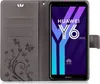 Handytasche für Huawei Y6 (2018) in Blumen Flip Cover Produktbild-Vorschau 3