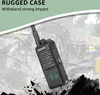 A rugged walkie-talkie is shown in the foreground, with heavy construction equipment blurred in the background. Produktbild-Vorschau