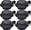 Six black solar-powered fence lights are arranged in a grid on a white background. Produktbild-Vorschau