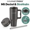 GOURMETmaxx Thermobeker | Met rietje en handvat | 1,2 liter Productafbeelding-voorbeeld 10