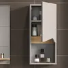 Vicco Badschrank Marelle, 30 x 67 cm mit Tür und offenem Produktbild-Vorschau 5