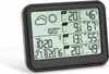 A digital weather station displaying indoor and outdoor temperature, humidity, and barometric pressure. Náhled obrázku produktu