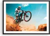Gerahmtes Poster - Schwarzer Rahmen - Fahrrad Sport Helm - Produktbild-Vorschau 1