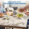 Glaskaraffe 2 Liter mit Deckel und feinem Sieb - stilvolle Produktbild-Vorschau 6