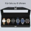 SONGMICS Uhrenbox mit 6 Fächern, Uhrenkasten, Glasdeckel, Produktbild-Vorschau 13