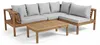 home24 Loungeset - 4-teilig - Akazie Massiv / Webstoff - Produktbild-Vorschau 5