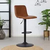 Lex E, Hocker, Gestell schwarz, Bezug cognac Produktbild-Vorschau 11