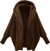 ASKSA Damen Teddyjacke mit Kapuze Lang Fleece Warm Weich Produktbild-Vorschau 1