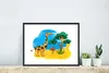MuchoWow® MuchoWow® Gerahmtes Poster Giraffe - Strand - Produktbild-Vorschau 5