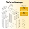HOMAVO Gerätehaus Holz mit UV-Schutz Pultdach, Gartenhaus Produktbild-Vorschau 7