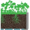 Blumentopf Starwax Grün 80 cm Produktbild-Vorschau 5