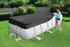 Bestway® PVC-Abdeckplane 396 x 185 cm, schwarz, eckig Produktbild-Vorschau 2