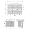 TIMBELA M150A H232x336x263 cm/6 m2, grand bar de jardin Voir les images du produit 3