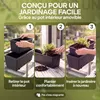 4x Bac à fleurs 11 litres support de montage intérieur Voir les images du produit 5