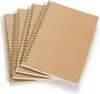 4 STK Notizbuch A5 Spirale Notizblock, Kraft Cover Produktbild-Vorschau 1