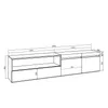 TV-Schrank, Lowboard, 200x35x45cm, Für TV-Geräte bis zu Produktbild-Vorschau 4