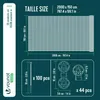 VOUNOT® Zaunblende 1.5×20m, Sichtschutz Zaun 90 g/m² HDPE Produktbild-Vorschau 3