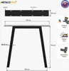 Diagram and information about table legs. Náhled obrázku produktu