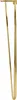 A single gold hairpin leg for furniture, shown against a white background. Podgląd zdjęcia produktu