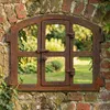 Eisenfenster mit Tür, antik-ländlich zum Öffnen, Produktbild-Vorschau 1