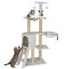 Springos® Katzenkratzbaum Katzenhaus Liegemulde Produktbild-Vorschau 1