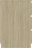 Scrivania Sonoma in rovere 140x50x77 cm in materiale ligneo Anteprima dell’immagine prodotto 3