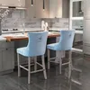 Set di 2 sgabelli da bar con rivestimento in velluto, Anteprima dell’immagine prodotto 14