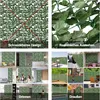 A collage of images showcasing artificial ivy panels used for privacy screens indoors and outdoors, with text highlighting features. Voir les images du produit