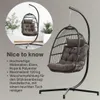 TOPANBIETER 999 Hängesessel Rope schwarz mit taupefarbenem Produktbild-Vorschau 4