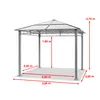Gartenpavillon 3x3 m wasserdicht ALU Deluxe Pavillon mit 4 Produktbild-Vorschau 3