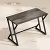 HOMCOM psací stůl, počítačový stůl 120 x 60 cm, kancelářský Náhled obrázku produktu 3