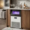 HOMCOM Kommerzielle Eiswürfelmaschine 55kg/24H Produktbild-Vorschau 2