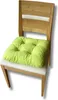 6er-Set Gepolsterte Stuhlkissen Grün 38x38x8 cm - 1229 Produktbild-Vorschau 3