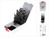 A set of drill bits in a case, with additional product images and information on the right. Voir les images du produit