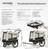 tectake® Hundeanhänger WoofRider 3in1 multifunktional Produktbild-Vorschau 6