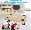 UISEBRT 2 Stück Rollbrett 58 x 29 cm Transportroller Produktbild-Vorschau 5