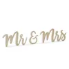 Tischaufsteller Mr & Mrs Holzbuchstaben Deko 50x10cm weiß Produktbild-Vorschau 3