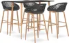 vidaXL 5-tlg. Bar-Set Schwarz und Grau Produktbild-Vorschau 8