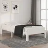 vidaXL Postel z masivu Bílá borovice 90x200 cm Náhled obrázku produktu 2