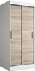 Schiebetürenschrank 90x200cm - Weiß Matt & Sonoma Eiche - Produktbild-Vorschau 8