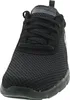 A close-up front view of a black sneaker. Podgląd zdjęcia produktu