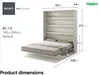 MEBLINI Schrankbett Bed Concept - Wandbett mit Lattenrost - Produktbild-Vorschau 8