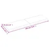 Tischplatte 180x50x(2-6) cm Massivholz Behandelt Baumkante Produktbild-Vorschau 8