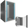 Extralink Racková skříň 18U 600x600 šedá montovaná na Náhled obrázku produktu 1