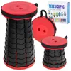 KIK KX4981 Telescopische opvouwbare stoel, zwart-rood Productafbeelding-voorbeeld 7