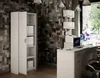 Armadio con scaffali LUCETTE – larghezza 74 cm, bianco Anteprima dell’immagine prodotto 3