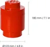 LEGO Aufbewahrungsstein STORAGE BRICK 1 ROUND 950 ml rot Produktbild-Vorschau 5
