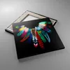 Bild auf Leinwand - Leinwandbild - Vogel Feder Farbe Produktbild-Vorschau 2