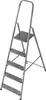 Scala in acciaio KADAX con piattaforma, 5 gradini, 125 kg Anteprima dell’immagine prodotto 11