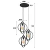 Hoyz - Hängelampe mit 3 Lampen - Turn Around - Schwarz - Produktbild-Vorschau 4